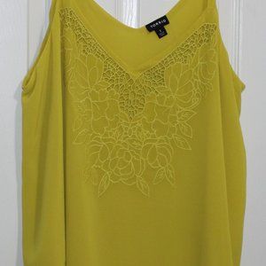 SOPHIE - LEMON YELLOW EMBROIDERED DOUBLE LAYER SWI